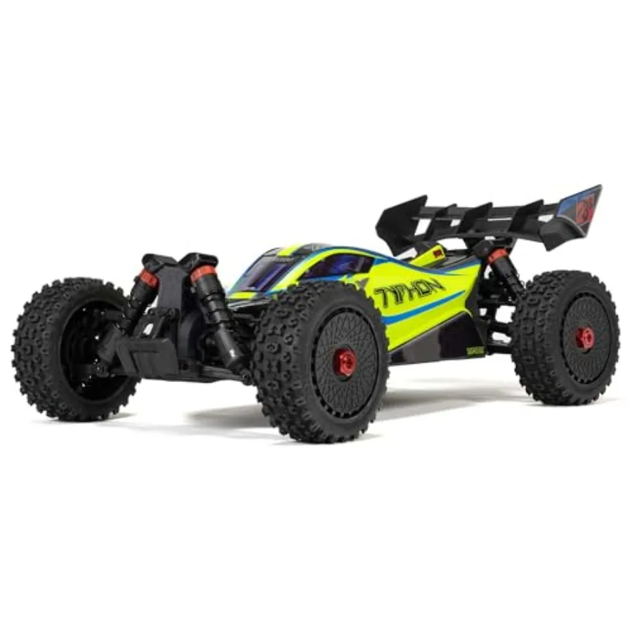 

RC Car 1/8 Typhon 4X4 223S BLX BRUSHLESS Buggy RTR with DSC Yellow Off-Road Racing Vehicle Lightweight Aluminum Chassis High-Sp