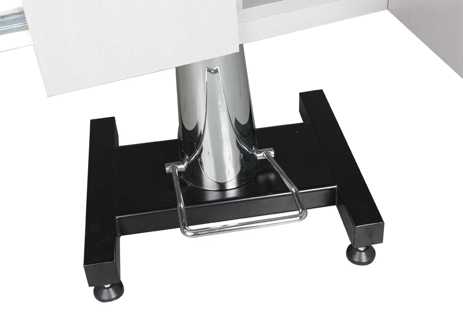 Veterinary Stainless steel hydraulic lifting Pet dog grooming table height automatic adjustable clinic folding  table