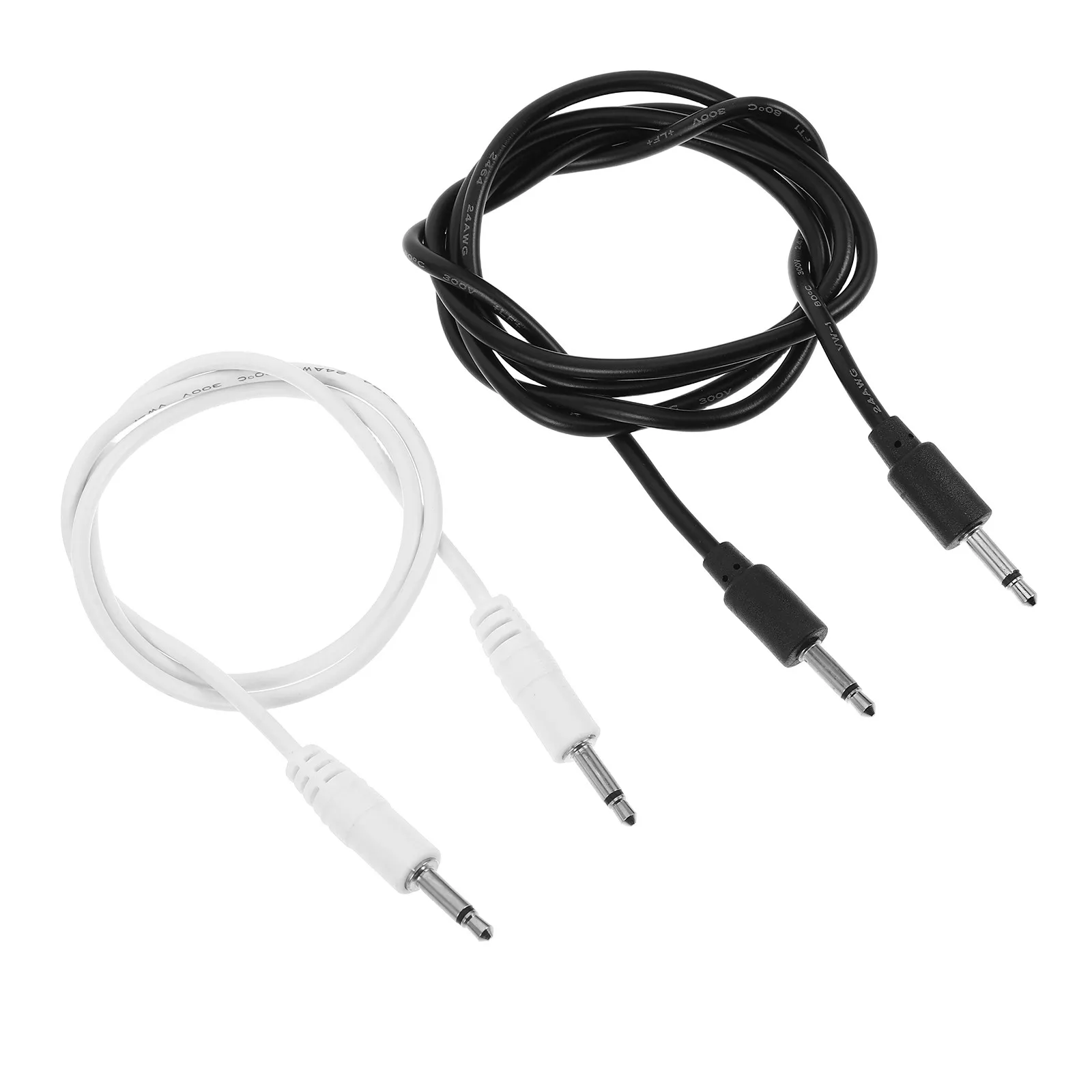 2Pcs Synthesizer Modular Mono Patch Cables Dual Color Audio Wires High Precision Clock Sync for Stable Sequencing Professional