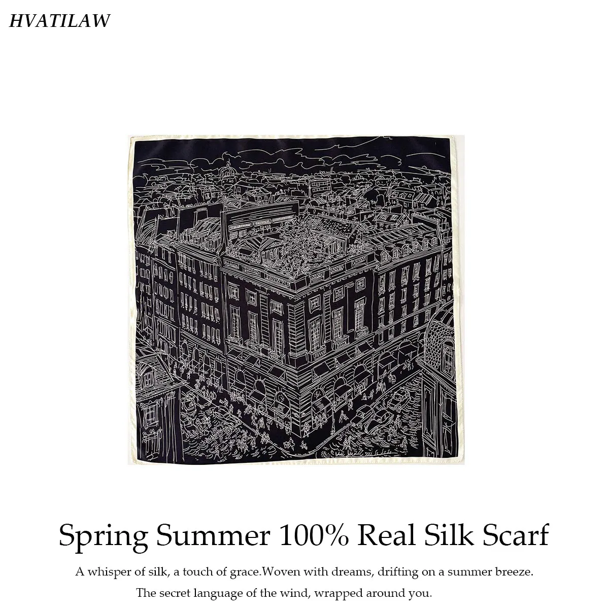 

100% натуральный шелк, квадратный платок 65 см, женский двусторонний шарф с принтом, шейный платок, роскошный фулярд, бандана, пашмина, пончо