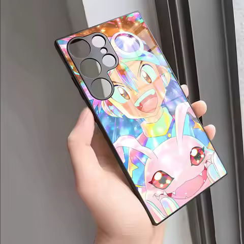 Anime D-Digimon Adventure Phone Case For Samsung S24 Ultra S23 S22 S20 Fe S21 Plus Galaxy A54 A34 A24 A53 Note 20 Glass Cover