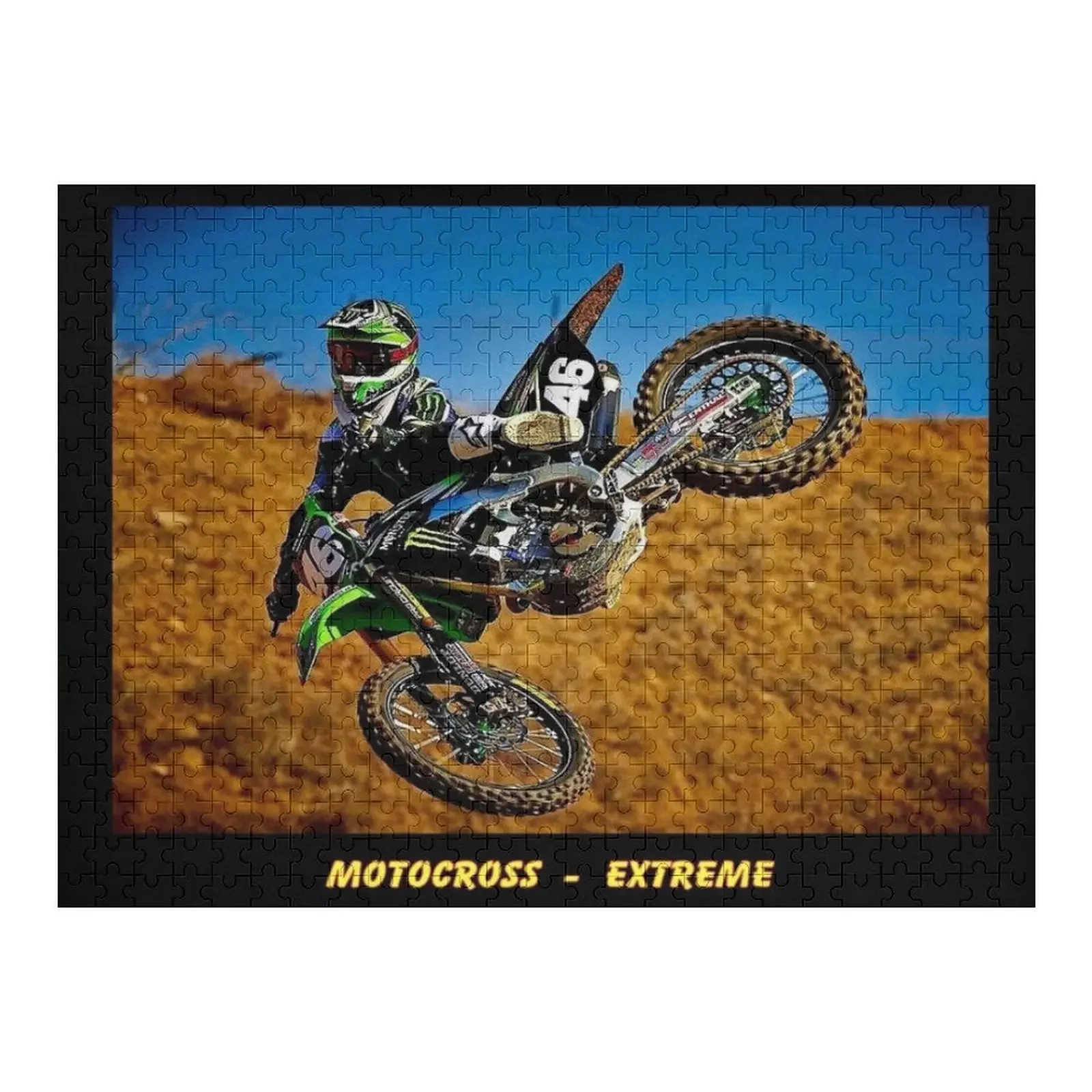 

MOTOCROSS EXTREME: Motorcycle Racing Advertising Print Jigsaw Puzzle Anime Personalised Toys Puzzle