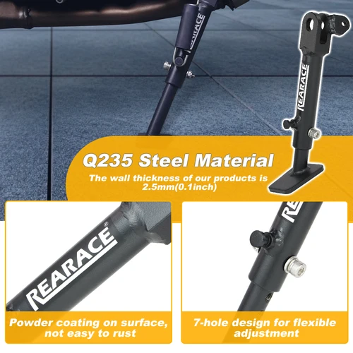 Imagen 2 del producto Soporte lateral ajustable para motocicleta, compatible con KTM DUKE 125 200 390 RC 125 RC 390 200 HUSQVARNA SVARTPILEN 401 VITPILEN 401