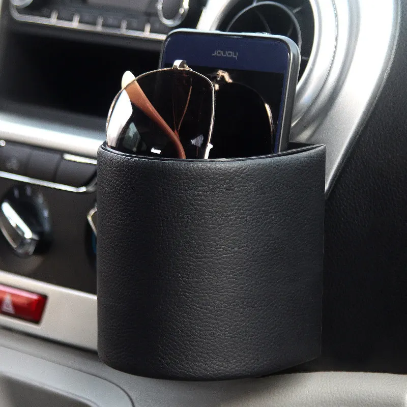 Car trend storage box Car supplies Storage bucket Car cup holder Mobile phone bag Hanging bag Cab storage box