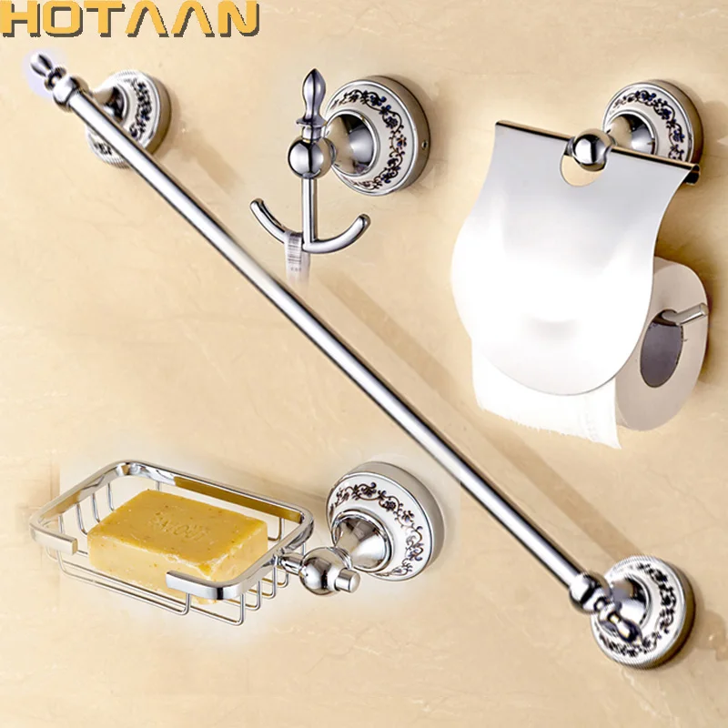 

new .,stainless steel Bathroom Accessories Set,Robe hook,Paper Holder,Towel Bar,bathroom sets, chrome HT-811800-B