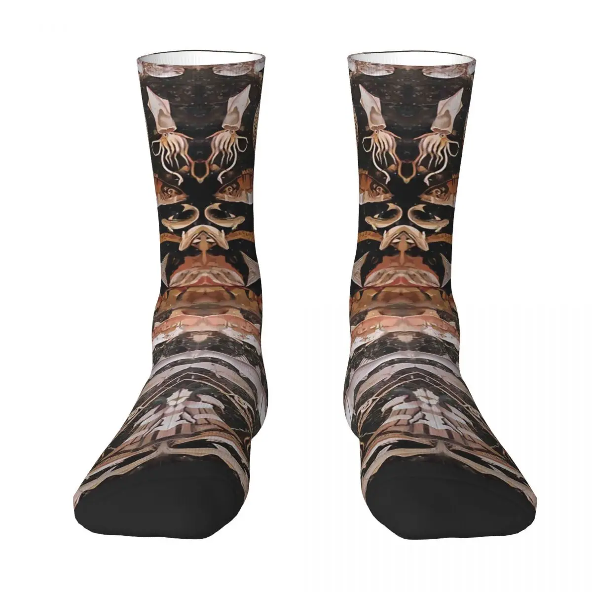 POMPEII COLLECTION Fisherman Fishing Socks Travel 3D Print Boy Girls Mid-calf Sock