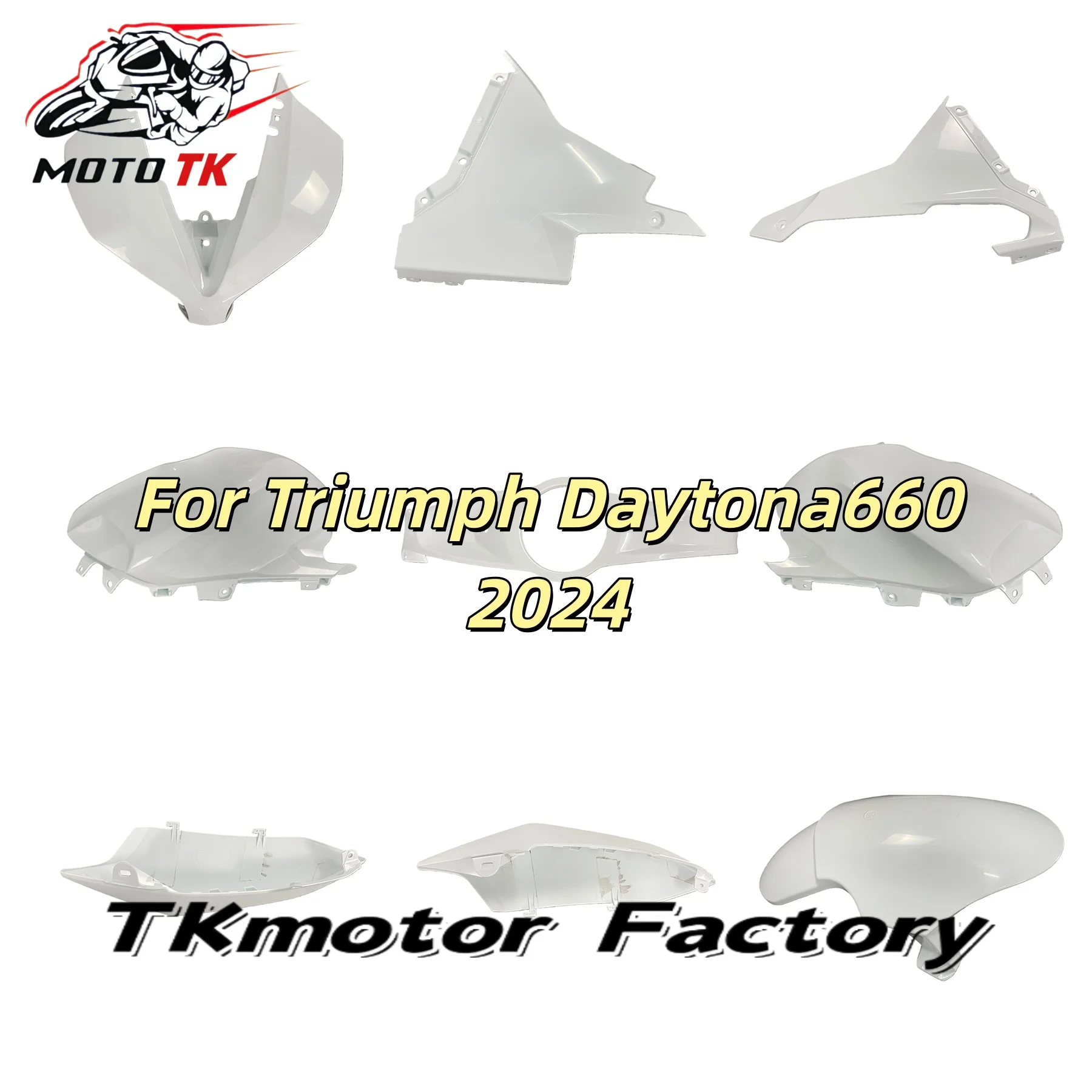 

For Triumph Daytona 660 2024 2025 Injection Molding New ABS Front Fender Side Panels Full Fairing Kits Motorcycle Accessories