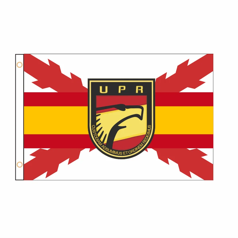 Flag Of Cross of Burgundy With UPR National Police Flag Banner 2ft*3ft 3ft*5ft QZ-002