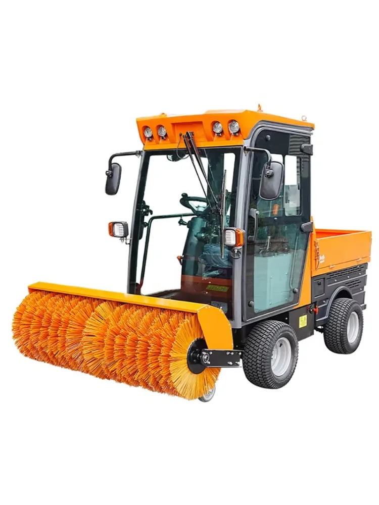 Snowplow Cold Resistant Wear Resistant Snowplow with LED Light Windshield for Outdoor Heavy Snow Work