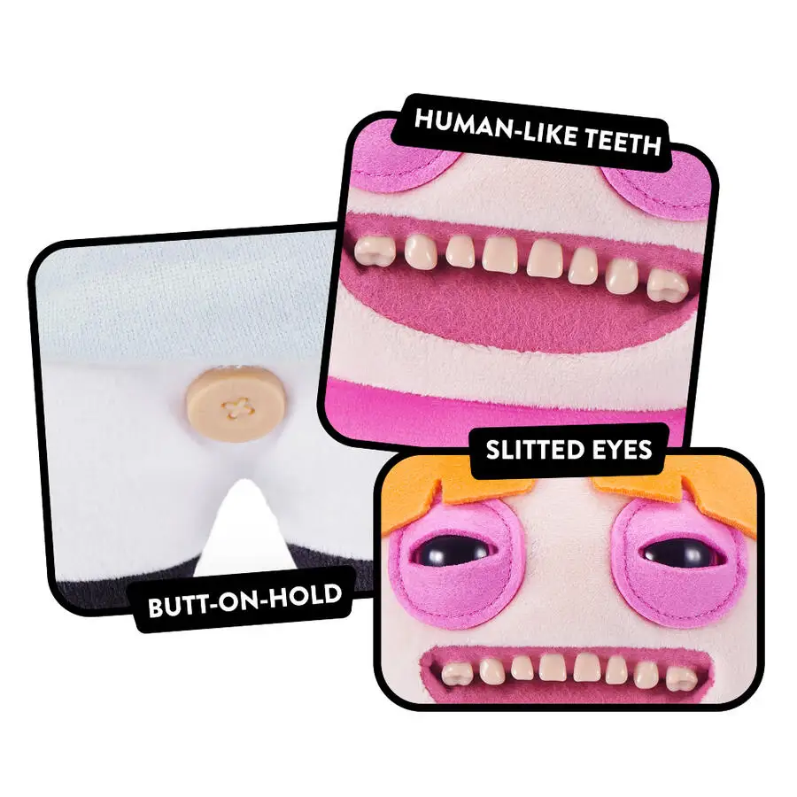 Fuggler with Powerpuff Girls Original Ugly Teeth Monster Plush Toys Blossom Bubbles Buttercup ChuChu Demon Peluche Dolls Gifts view 4