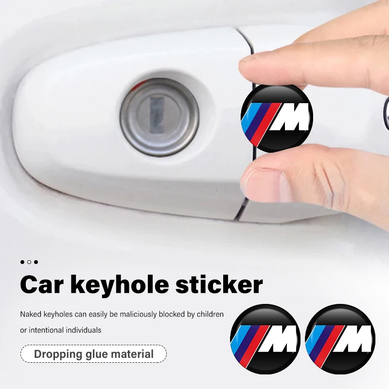 20pcs Car Door Lock Keyhole Stickers Protector Cover Auto For BMW E93 F10 F20 F30 F40 F15 F25 F26 F31 F49 F86 M3 M5 X3