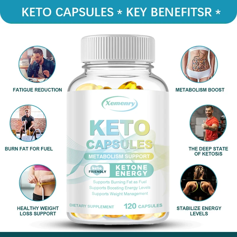 Keto Capsules - Boost Energy, Burn Fat, Boost Metabolism, Suppress Appetite