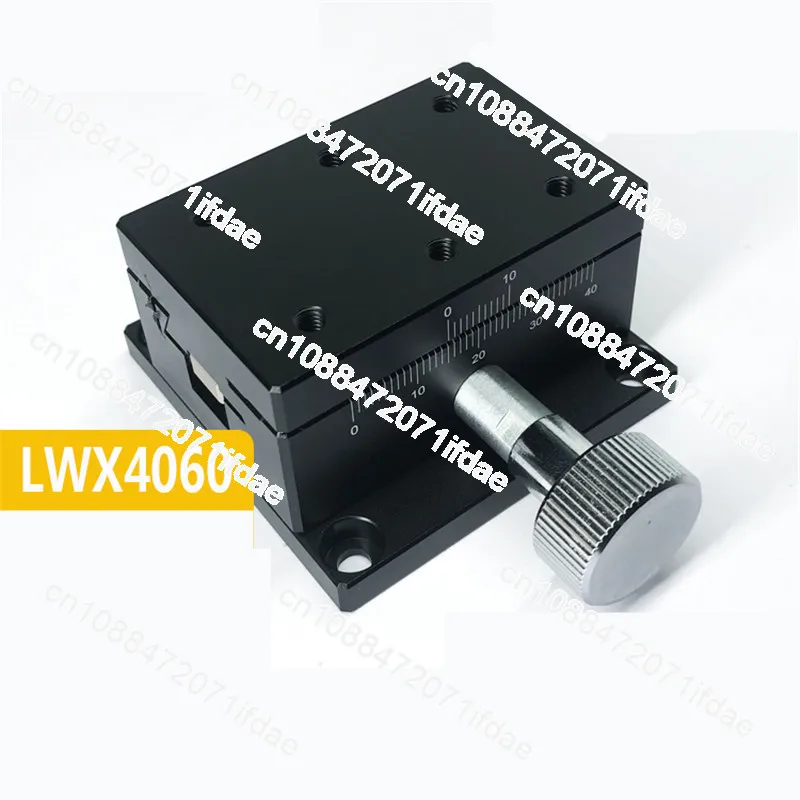 LWX4060 Gear Rack Swallowtail Manual Displacement Platform Fast Moving Adjustment Slide Platform Precision Smooth Platform