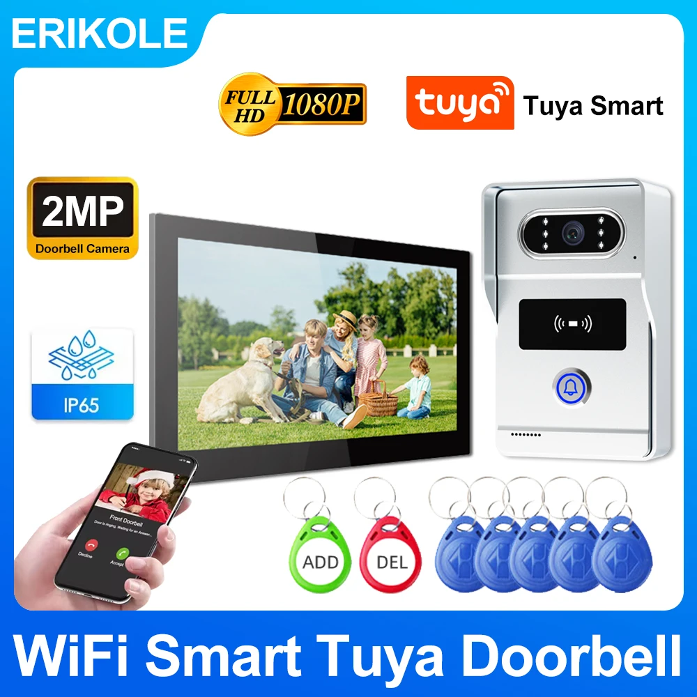 

High-definition video doorbell with intercom, night vision, and monitoring functions, suitable for residential security .