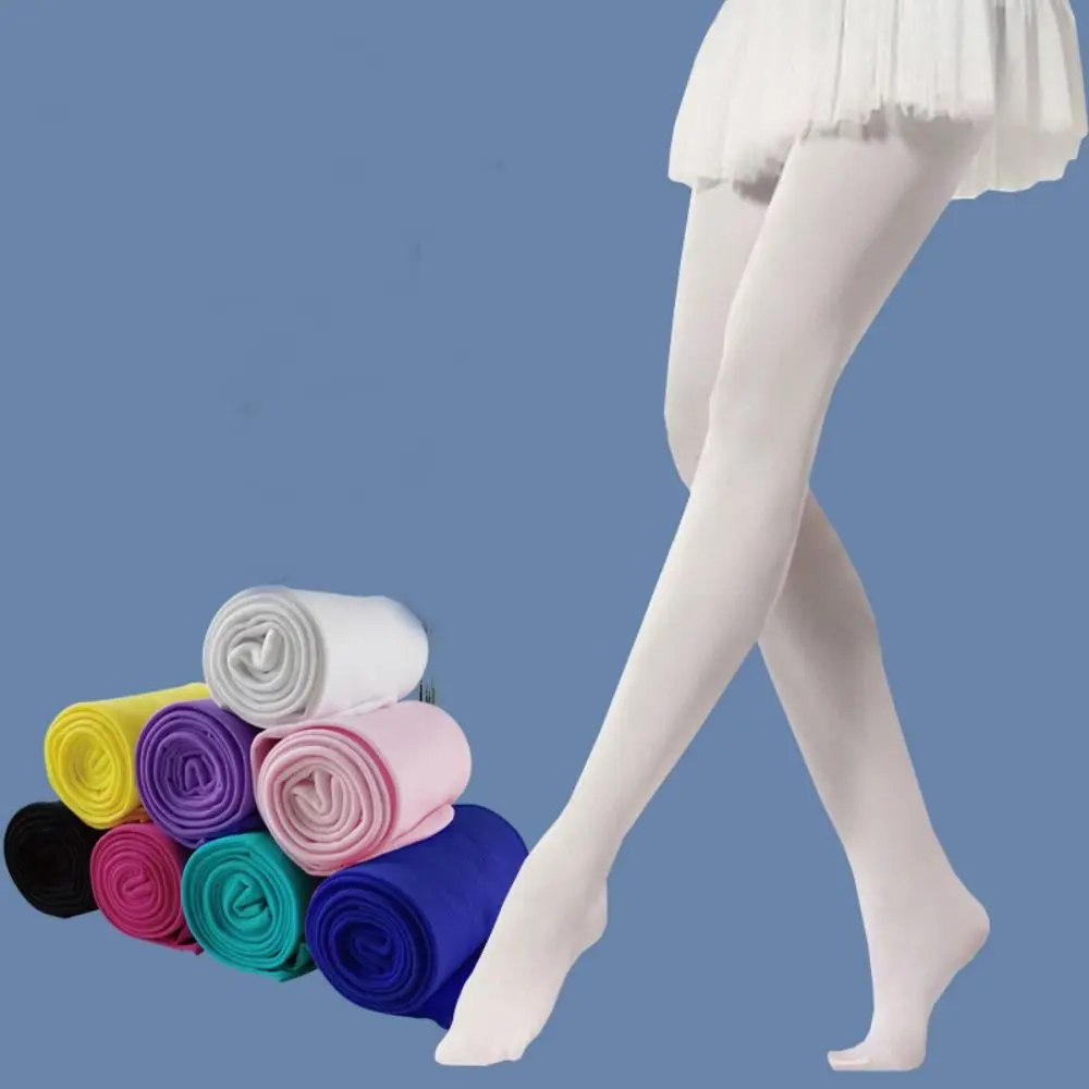

Stylish Candy Color Children Leggings Breathable Stretchable Velvet Stockings Thin Kids Pantyhose Baby Girl