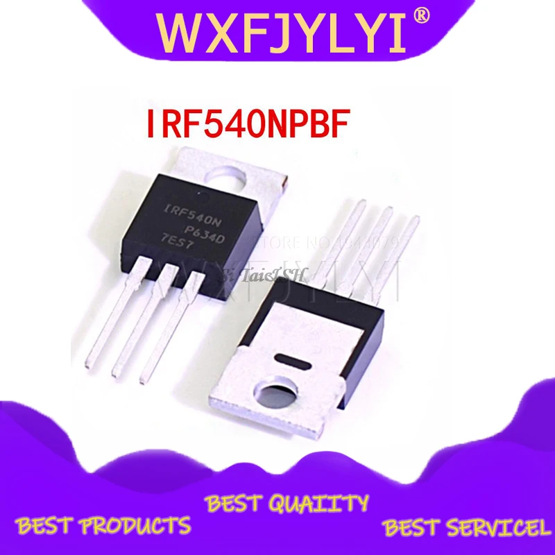 

10PCS IRF540N IRF540NPBF IRF540 IR540 Waterproof shell