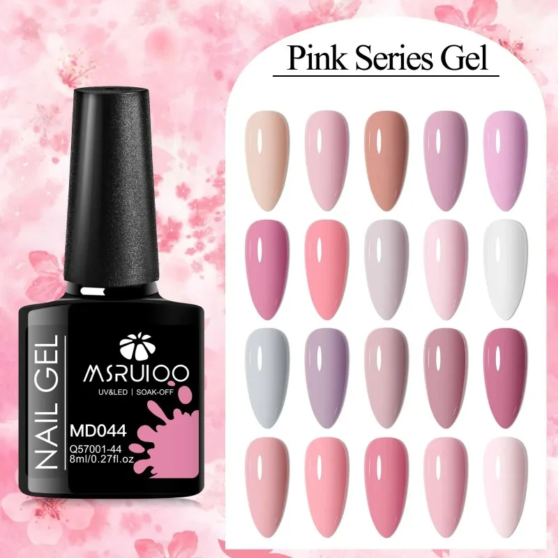 6/8pcs 8ml Red Brown Gel Nail Polish Set Long Lasting Soak Off UV LED Gel for Manicure DIY Nail Supplies Painting Gel Nails Art