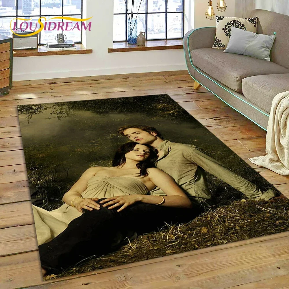 The Twilight Saga Edward Bella Carpet Rug for Bedroom Living Room Home Sofa Decoration,Children Game Large Decor Floor Mat Gift