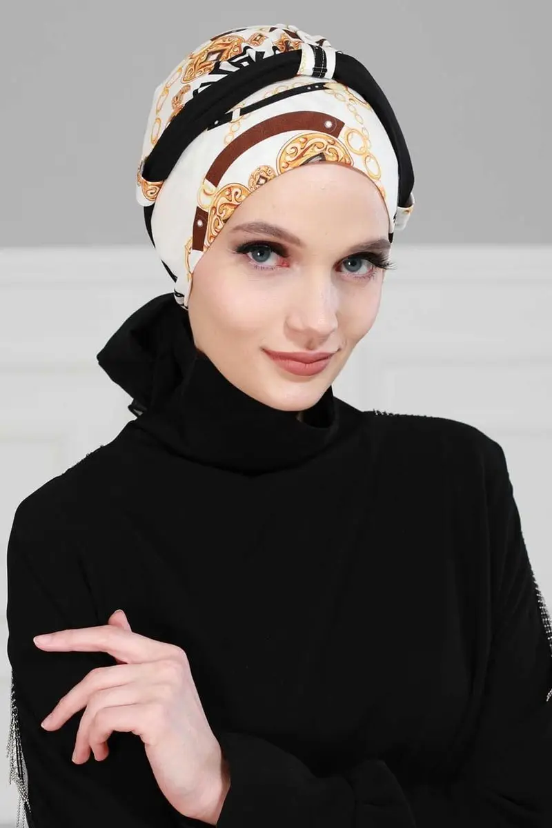 Chiffon com cinto penteado osso elegante padrão