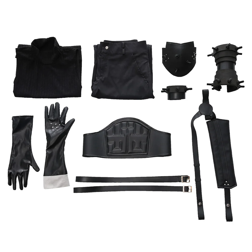 Fantasy Cloud Strife Costume Cosplay Uomini adulti Travestimento Pantaloni uniformi Abiti Abito da festa di carnevale di Halloween