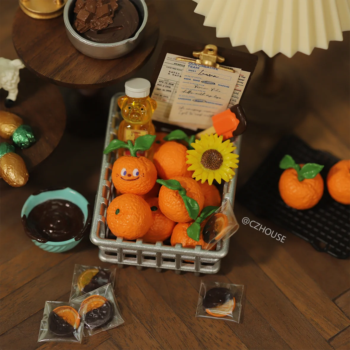Mini Model Poppenhuis Meubels Accessoires Miniatuur Oranje Fruit Netto Zak Bjd Ob11 Gsc Blyth Soldaat Lol Scène Schieten Rekwisieten