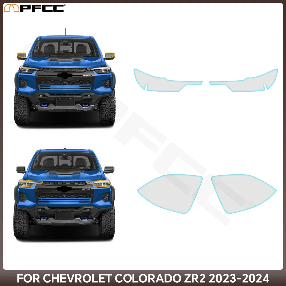 

TPU PPF Paint Protection Film for Chevrolet Colorado ZR2 2023-2024 Precut Transparent PPF TPU 8.5mil Headlight Rearview Film
