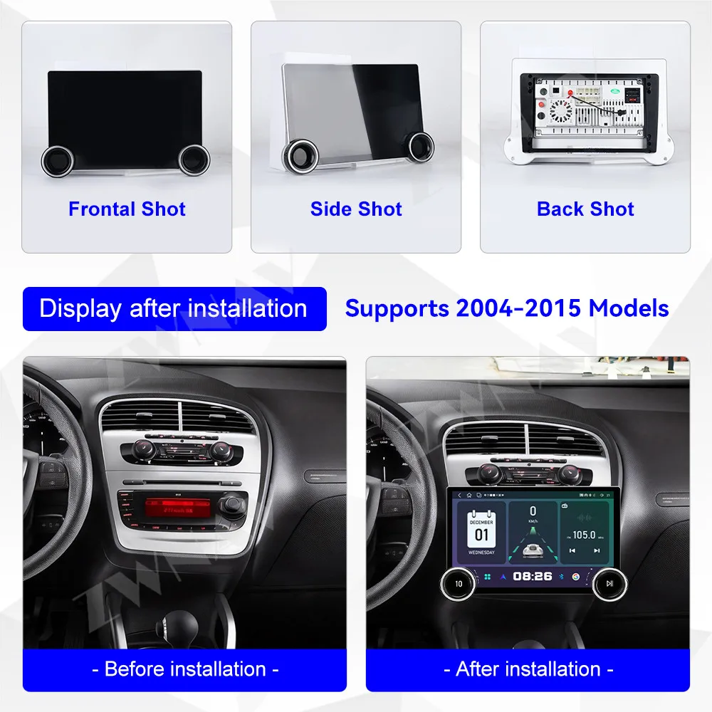 11.5 inch Touch HD Screen Android 15 For Seat Altea 2004-2015 Multimedia Player Stereo GPS Navigation Auto Radio Heat