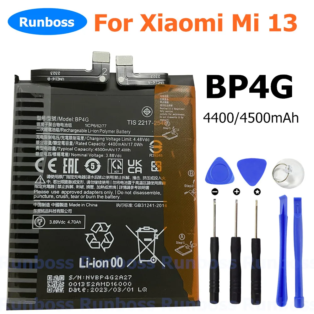 New Original 4500mAh BP4G 4820mAh BP4D 5000mAh BM5Q Battery For Xiaomi Mi 13 Pro Ultra 13Pro 13Ultra Mobile Phone Batteries