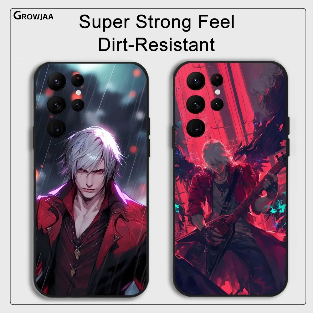 

D-Devil M-May CryS Game Phone Case For Samsung Galaxy S25 S24 S22 S23 Ultra S21 S20 Plus 5G Protective Silicone Funda