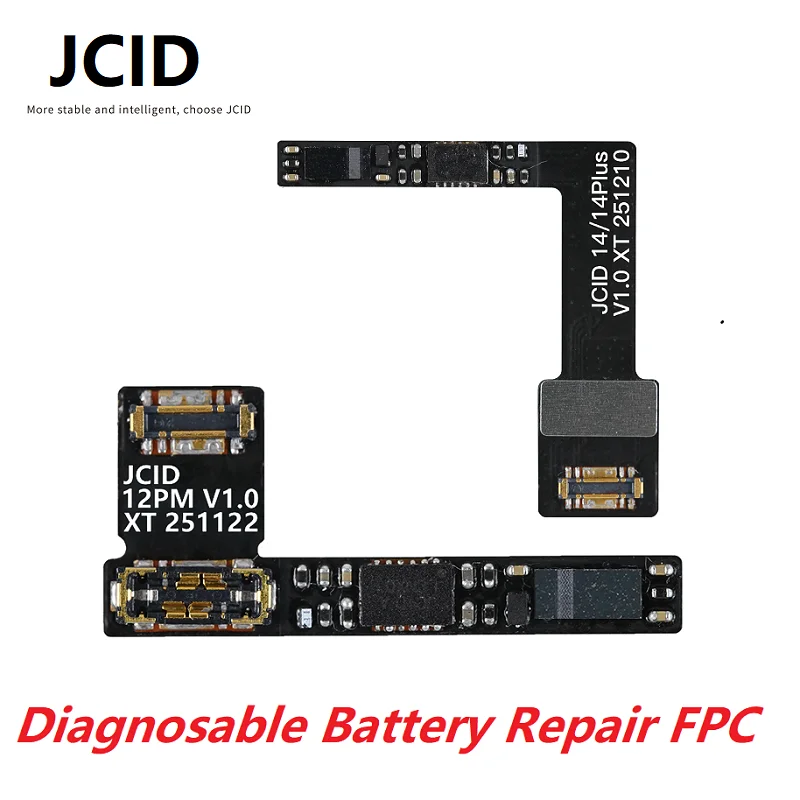 JCID JC External Battery Tag Flex Cable Eliminate Battery Warning Popup for iPhone 11 12 13 14 15 Battery Repair Replacement