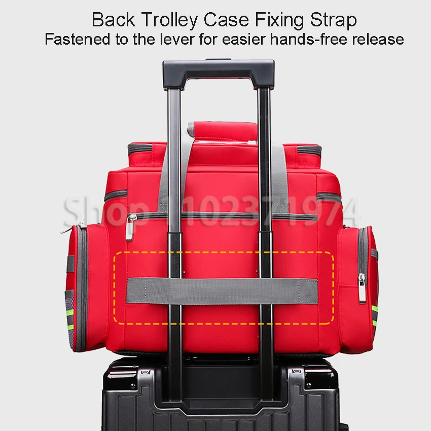 First Aid Medical Bag Outdoor Emergency Rescue Large Capacity Bag Empty Waterproof Reflective Oxford Multi-pocket Travel Bags