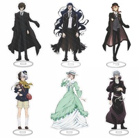 Hot Anime Bungo Stray Dogs Acrylic Stand Model Figure Cosplay Plate Holder Topper Birthday Fans Desk Decor Plate Gift 15cm
