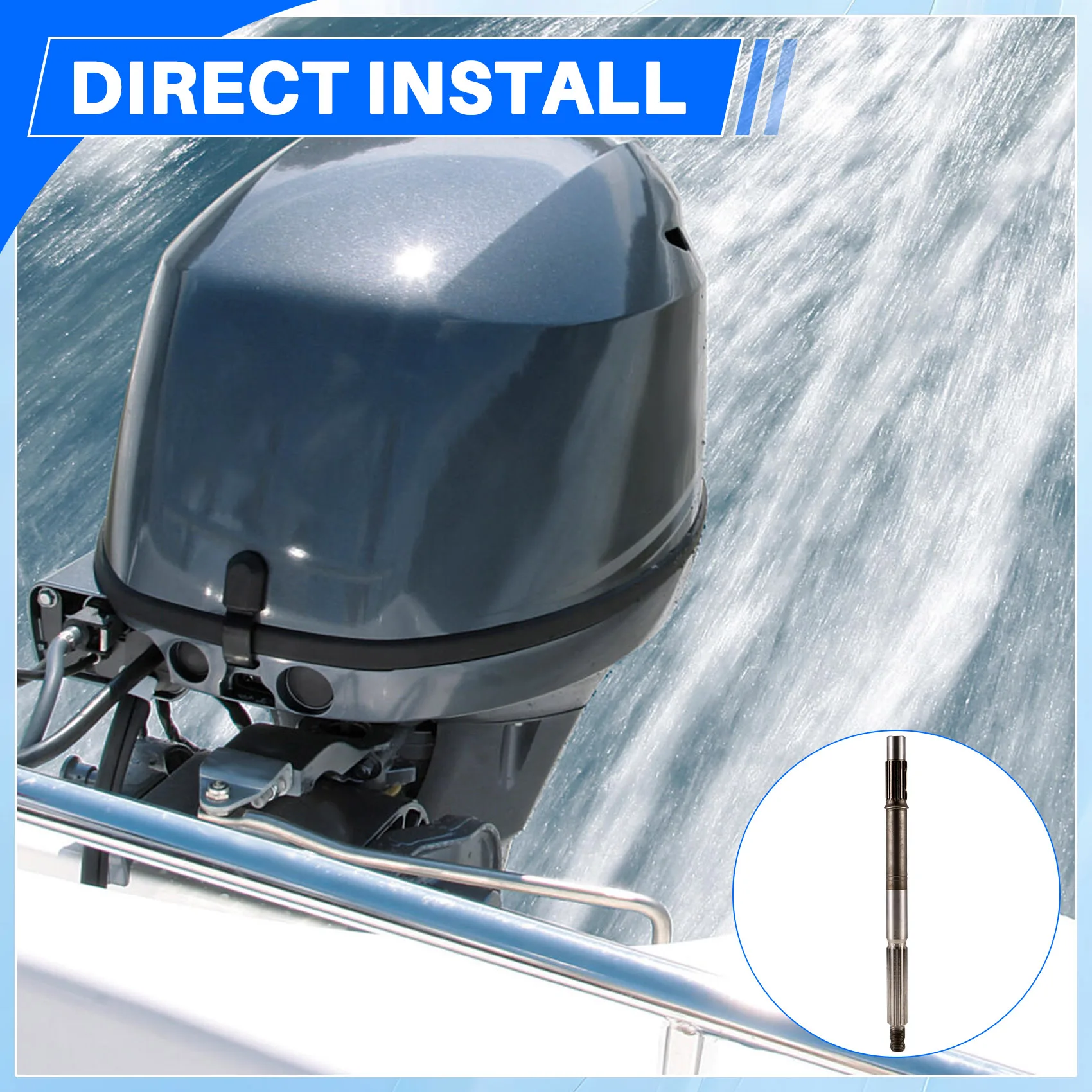 

66T-45611-00 Вал лодочного подвесного гребного винта для 4-тактного F25 F40 или 2-тактного лодочного двигателя мощностью 40 л.с.