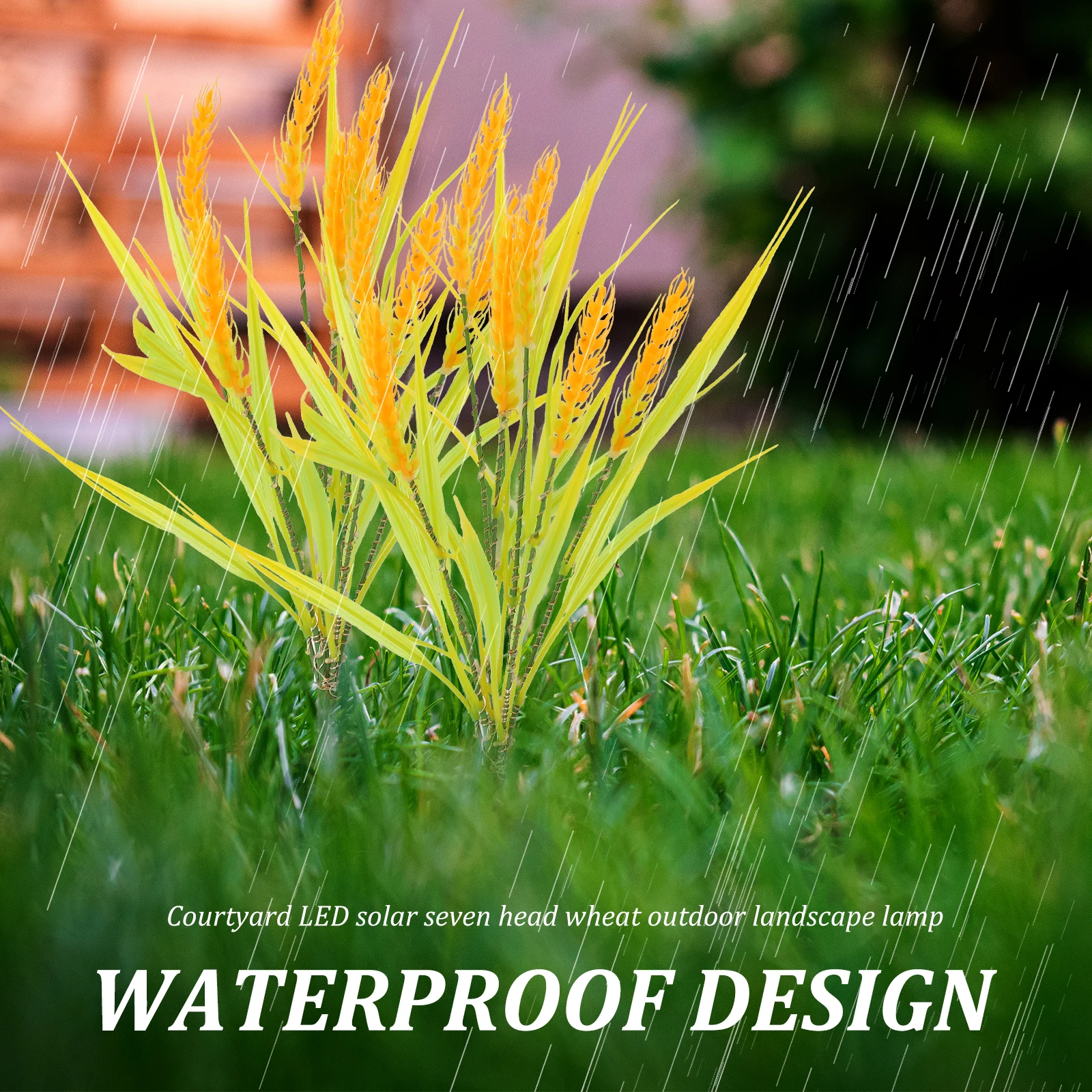 

【】Solar Powered Garden Stake Lights Waterproof Led Decorative Landscape Lamp For Pathway Yard Outdoor Decoration Light