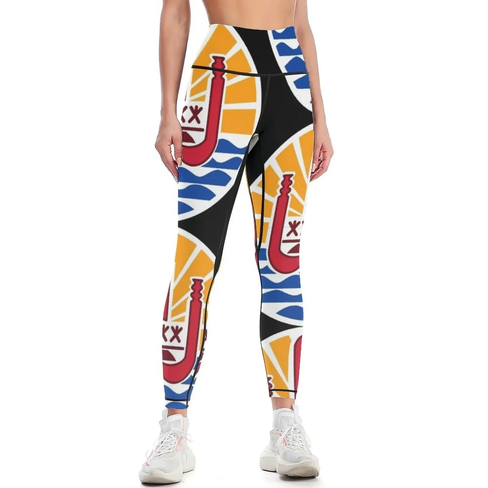 

French Polynesia Coat of Arms Leggings legging push up fitness set gym trousers push up fitness Womens Leggings