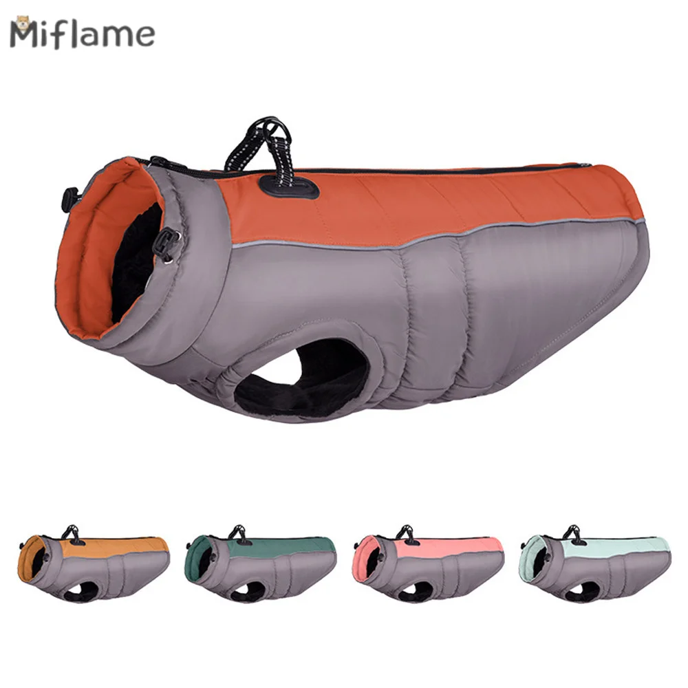 

Miflame Medium Large Dogs Sweater Reflective Pet Clothing Alaskan Labrador Winter Warm Dogs Coat Jackets Thicken Puppy Outwear