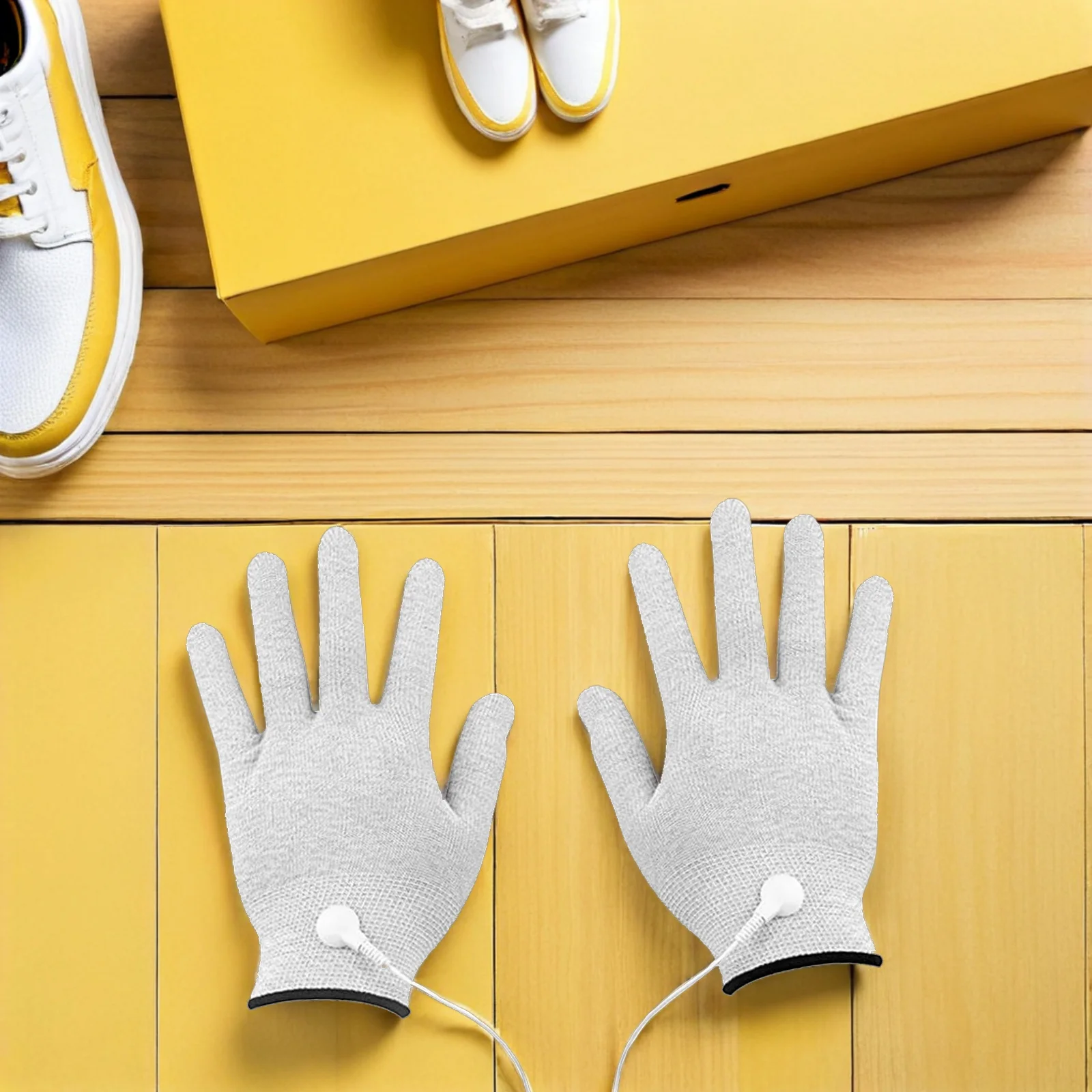 

1 Pair Reusable Conductive Electrode Gloves Fit Unit Machines Portable Massage Tool For Home Therapy Hand Accessory