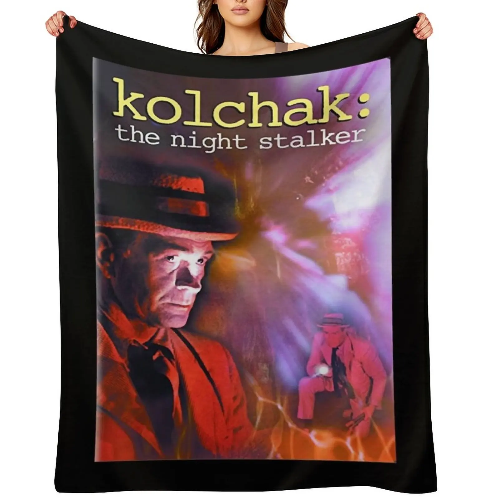 

Poster Mens Kolchak Night Stalkerthriller Small To Graphic Throw Blanket Loose Giant Sofa heavy to sleep Luxury Brand Blankets