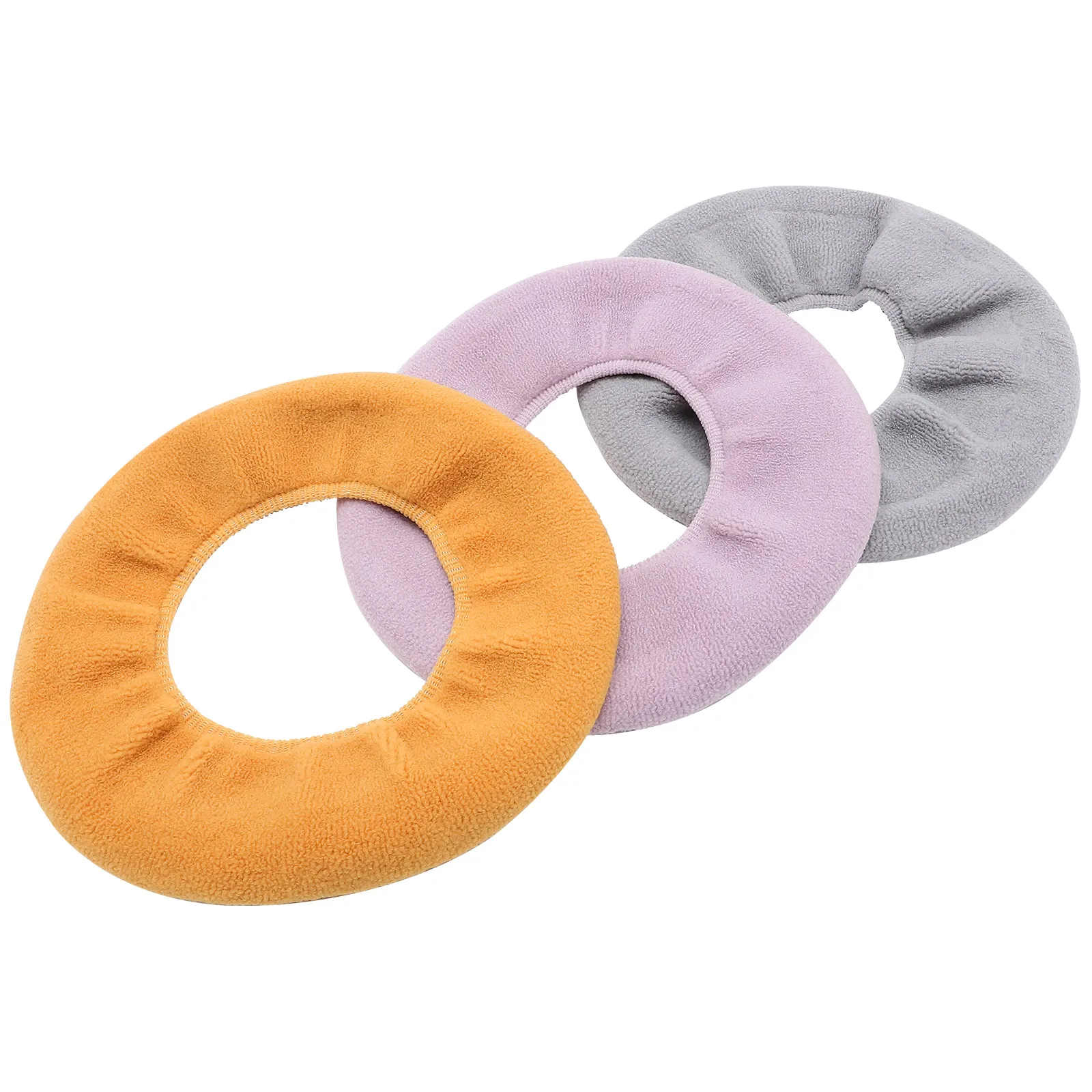 

3 Pcs Warm Toilet Seat Covers Cushions Washable Travel Home Use Soft Polyester Bathroom Accessories Hygiene Comfort