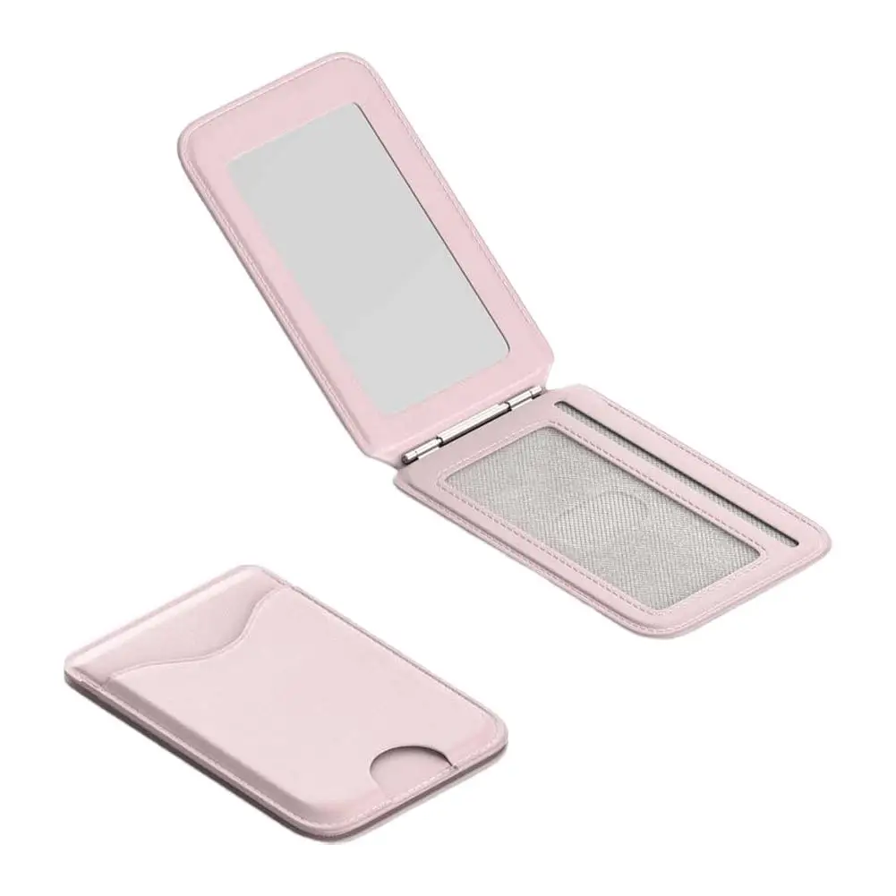Magnetischer Kartenhalter-Ständer mit Spiegel, Verstellbarer Ständer, PU-Kartenhalter, Handyhalterung für iPhone 17 16 15 14 13 12 – Detail 17