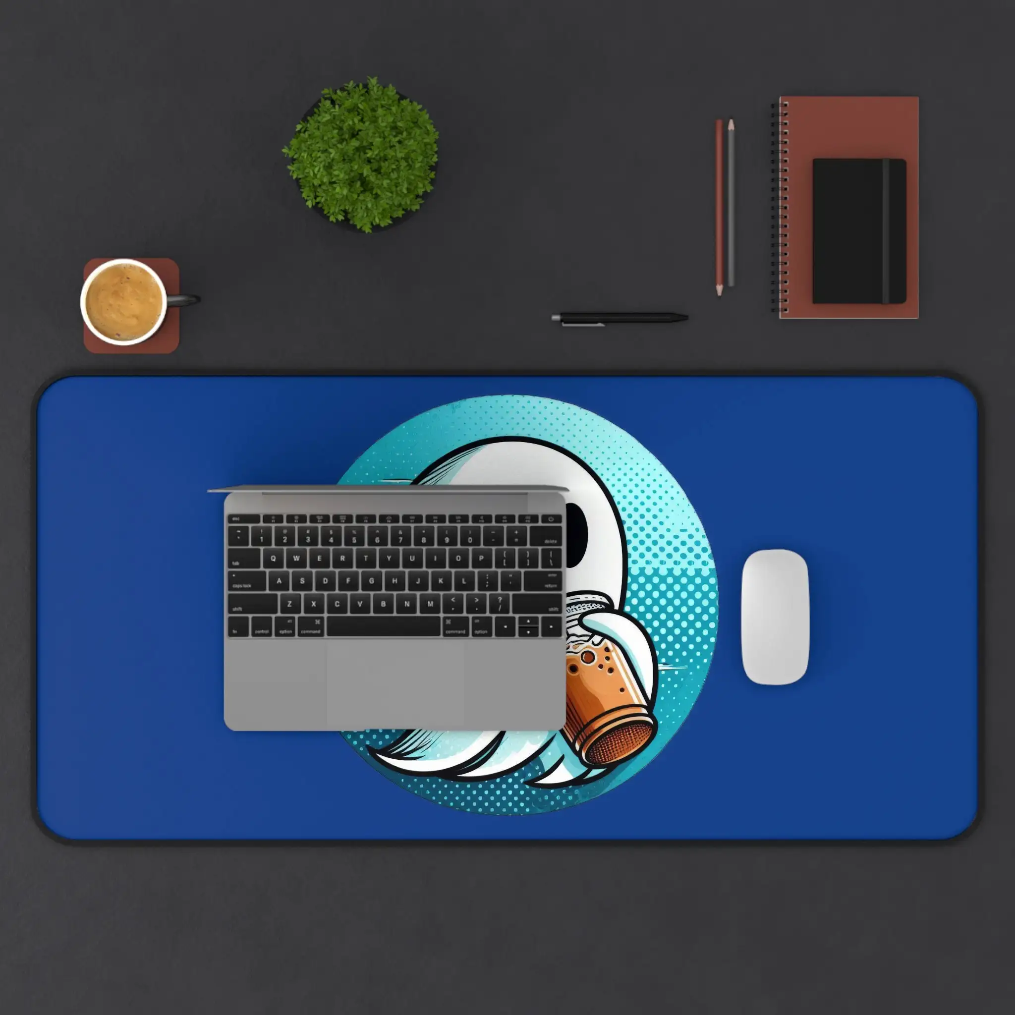 Ghost Drink Iced Coffee Mouse Pad, Non-Slip Waterproof Gaming Mouse Pad, Suitable for Giving The Perfect Halloween Gift