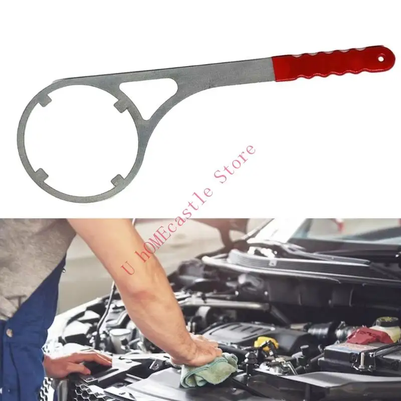 

63HF 4.8inch Heavy Duty Metal Water Filter Housing Wrench Heavy Duty Metal Spanner Tool Plumbing Car Accessories