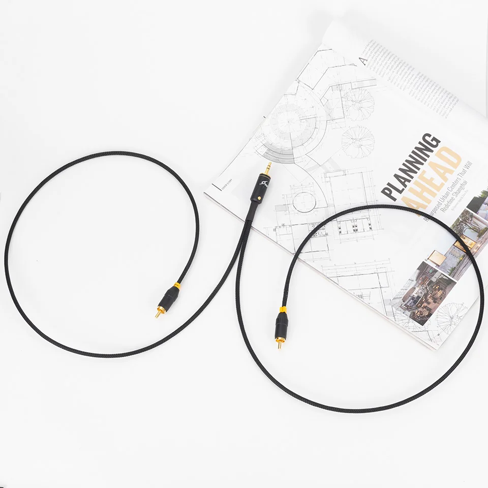 

Mogami 2944 Hifi Cable Audio RCA Cable Audio Signal Wire Plug 3.5mm Aux Plug Convert 2RCA Pure Copper Plug -Manual Customization