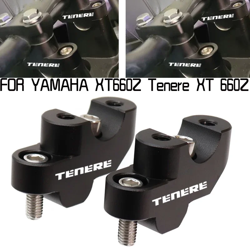 Motorcycle Accessories CNC Aluminum HandleBar Riser Handle Bar Mount Clamp Adapter For YAMAHA XT660Z Tenere XT 660 Z