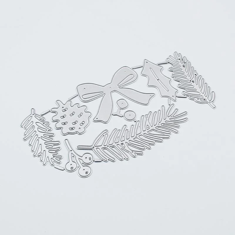 Christmas Leaves  Metal Cutting Dies Scrapbooking Album Paper Cards Decorative Crafts Embossing Die