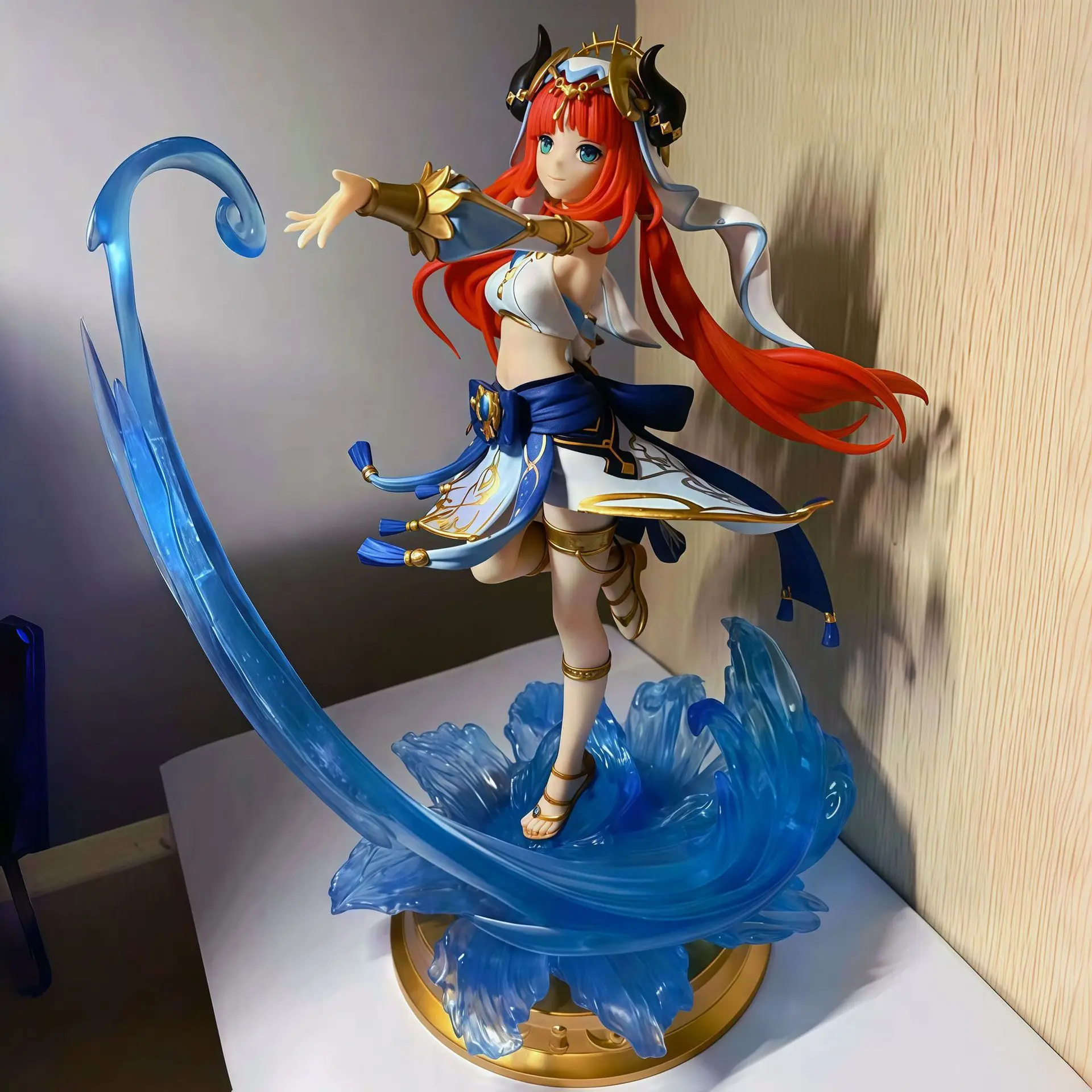 لطيف زهرة الله الرقص نيلو تمثال نموذج. PVC GK عمل أرقام اللعب سطح المكتب الديكور جمع لعبة هدية #3