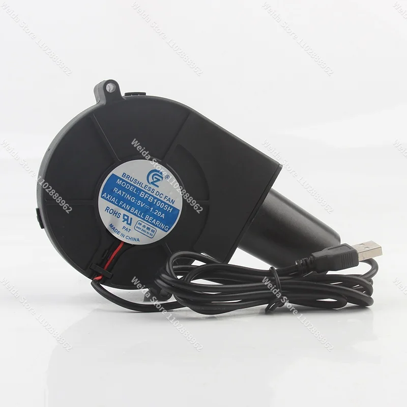 Cooling fan High Quality 9733 DC5V 1.20A industrial Outdoor Barbecue Silent USB portable centrifugal Turbine air blower BFB1005H