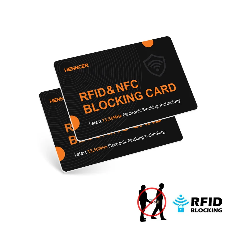 2/4PCS Ultra Thin RFID Blocking Card to Protect Your Credit Card Anti-Theft Label Bank Card Protection Badge Signal Isolation