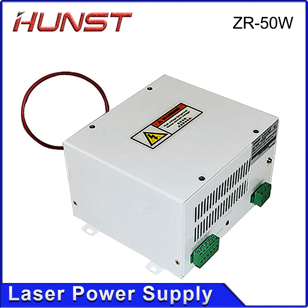 Лазерный источник питания HUNST ZR 50 Вт для станок для гравировки и резки стеклянных трубок Co2 мощностью 40 Вт и 50 Вт. Гарантия 2 года.