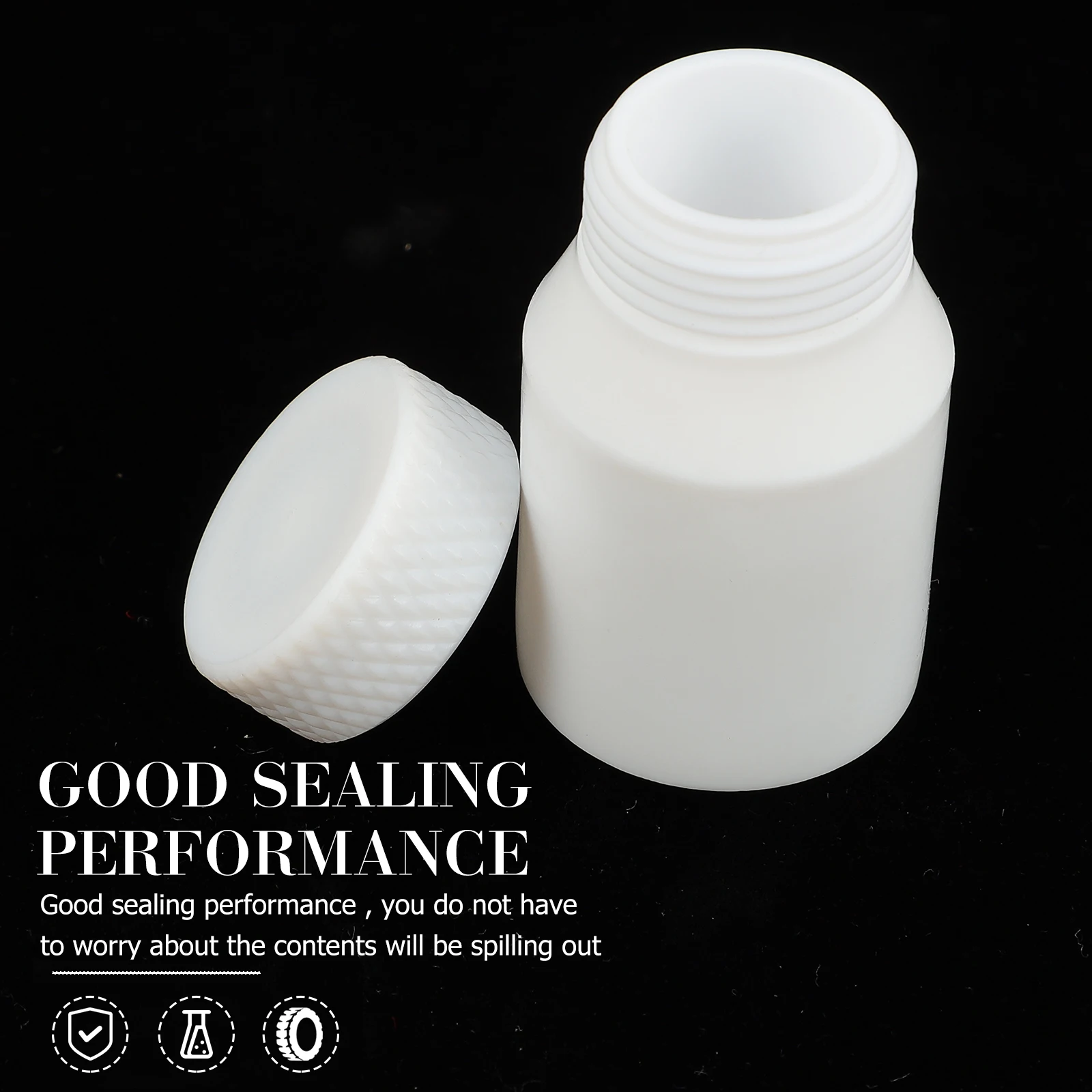 

Reagent Bottles White PTFE Laboratory Grade Containers Leakproof Sample Bottles Sealing Anti Spill Lab Environment Chemical